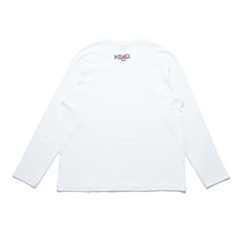 Load image into Gallery viewer, &quot;Crystals&quot; Cut and Sew Wide-body Long Sleeved Tee White