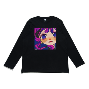"Daydream" Cut and Sew Wide-body Long Sleeved Tee Black