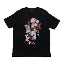 Load image into Gallery viewer, &quot;KIRA: The Queen of the Night&quot; Cut and Sew Wide-body Tee White/Black