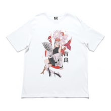 Load image into Gallery viewer, &quot;KIRA: The Queen of the Night&quot; Cut and Sew Wide-body Tee White/Black