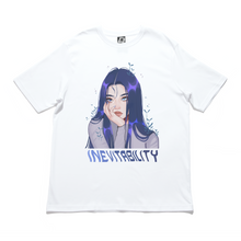 Load image into Gallery viewer, &quot;Inevitability&quot; Cut and Sew Wide-body Tee White/Black