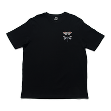 Load image into Gallery viewer, &quot;Koi Fish Pond&quot; Cut and Sew Wide-body Tee Black