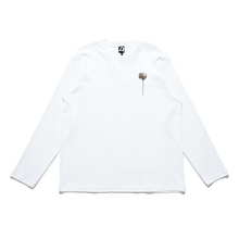 Load image into Gallery viewer, &quot;Crossroad&quot; Cut and Sew Wide-body Long Sleeved Tee White/Black