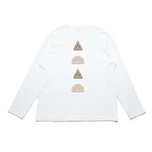 Load image into Gallery viewer, &quot;Melon&quot; Cut and Sew Wide-body Long Sleeved Tee White/Black