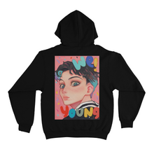 Load image into Gallery viewer, &quot;Bunny Boy &amp; We Young&quot; Basic Hoodie Black/White