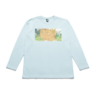 "Dream" Taper-Fit Heavy Cotton Long Sleeve Tee Mint