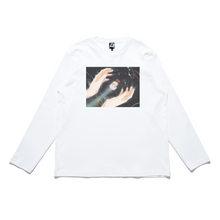 Load image into Gallery viewer, &quot;Angel Making&quot; Cut and Sew Wide-body Long Sleeved Tee White/Black