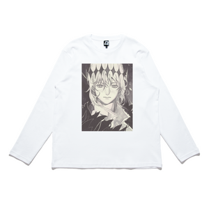 "Oberon" Cut and Sew Wide-body Long Sleeved Tee White