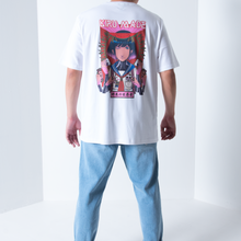 Load image into Gallery viewer, &quot;Konbini Goddess&quot; Cut and Sew Wide-body Tee White