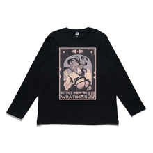 Load image into Gallery viewer, &quot;Deities of Wrath&quot; Cut and Sew Wide-body Long Sleeved Tee Black/Beige