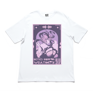 "Deities of Wrath" Cut and Sew Wide-body Tee White