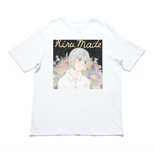 Load image into Gallery viewer, &quot;Flowers&quot; Cut and Sew Wide-body Tee White