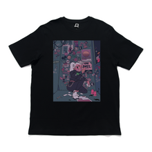 Load image into Gallery viewer, &quot;Sticker Artist&quot; Cut and Sew Wide-body Tee White/Black