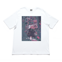 Load image into Gallery viewer, &quot;Sticker Artist&quot; Cut and Sew Wide-body Tee White/Black