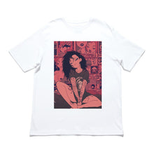Load image into Gallery viewer, &quot;Sunset&quot; - Cut and Sew Wide-body Tee White/Black