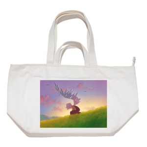 "Fading Away" Tote Carrier Bag Cream