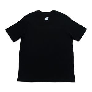 "Bus Stop" Cut and Sew Wide-body Tee Black