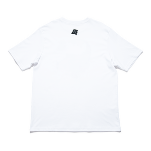 "Hey" - Cut and Sew Wide-body Tee White