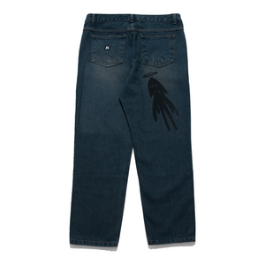 "Fall Gai 2.0" - Faux Weathered Dark Denim Jeans