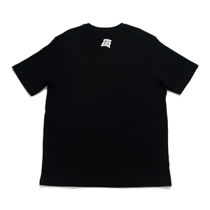 "Hot Spring" - Cut and Sew Wide-body Tee White/Black
