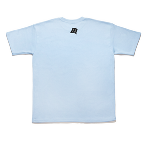 "The Transceivers CATS!" Taper-Fit Heavy Cotton Tee Sky Blue