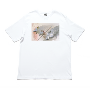 "Knight of the Void" Cut and Sew Wide-body Tee White